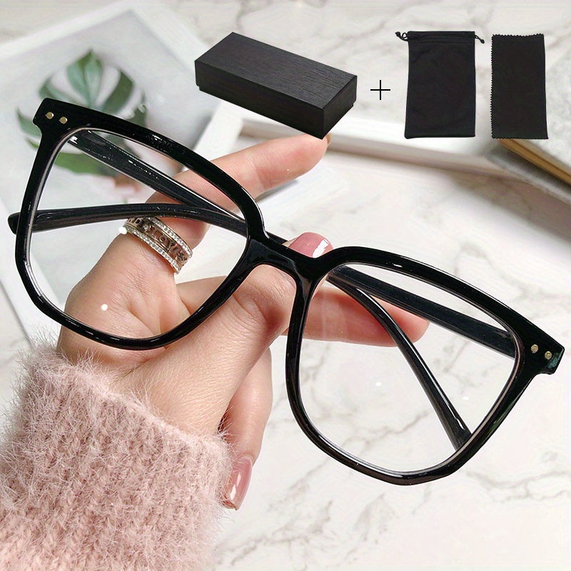 Light Blocking Clear Lens Glasses for Eye Fatigue Relief - Men & Women