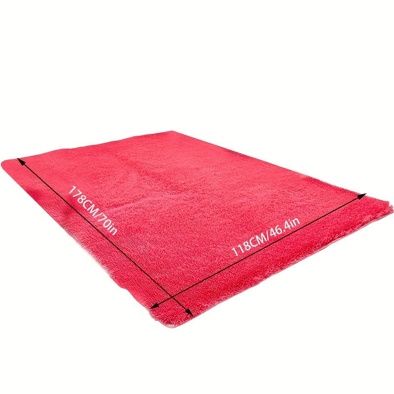 Soft Plush Rug Rectangle Shape Living Room Bedroom Carpet