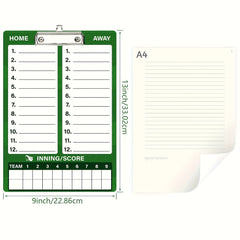 OWLKELA Baseball Coaches Clipboard With Dry Erase Marker Pen Holder