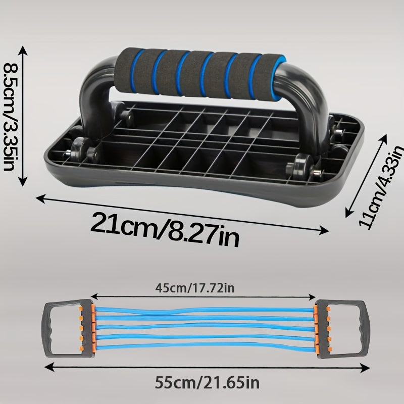 Abdominal Training Stands & Chest Expansion Pull Band Set