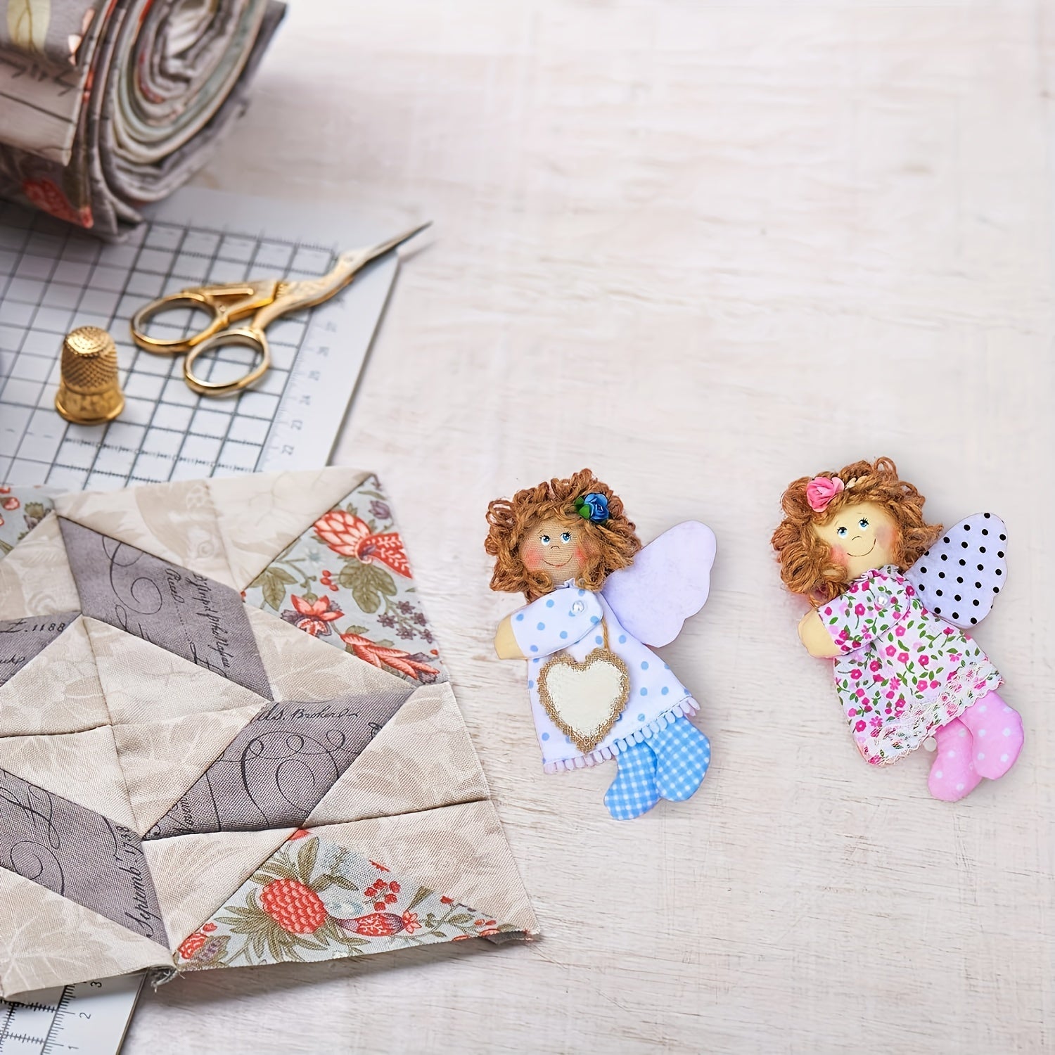 8pcs Multicolor Patchwork Cotton Fabric Set for DIY Handcraft Quilting