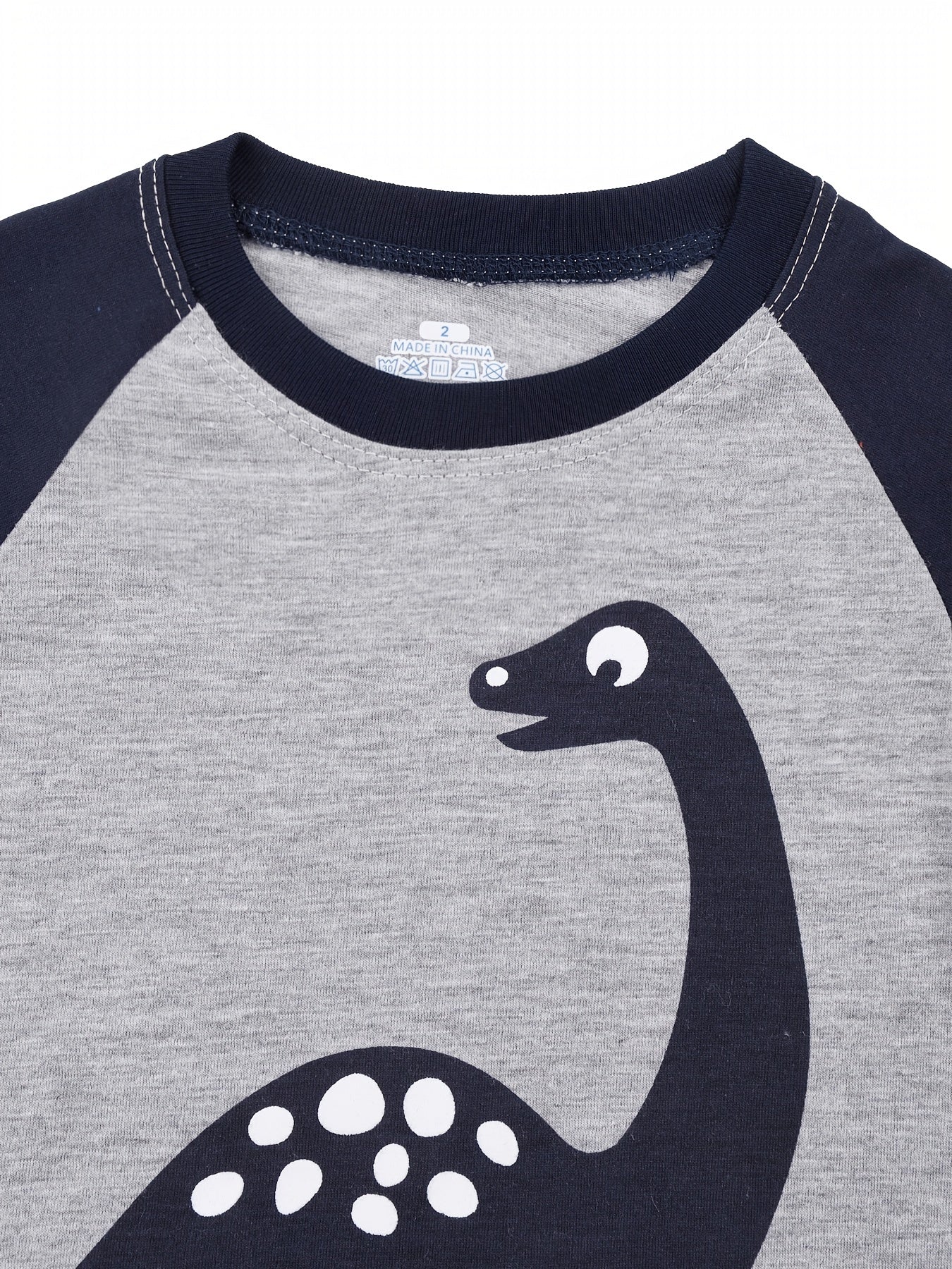 Boys Dinosaur Pajamas Set Short Sleeves Crew Neck Casual Homewear