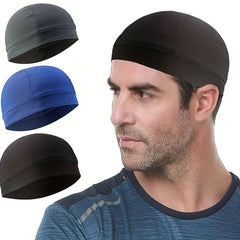 3pcs Sweat Absorbing Cooling Skull Cap Helmet Liner