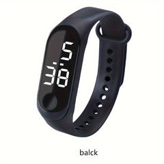 1pc Outdoor LED Electronic Watch Digital Sports Watch Christmas Gift