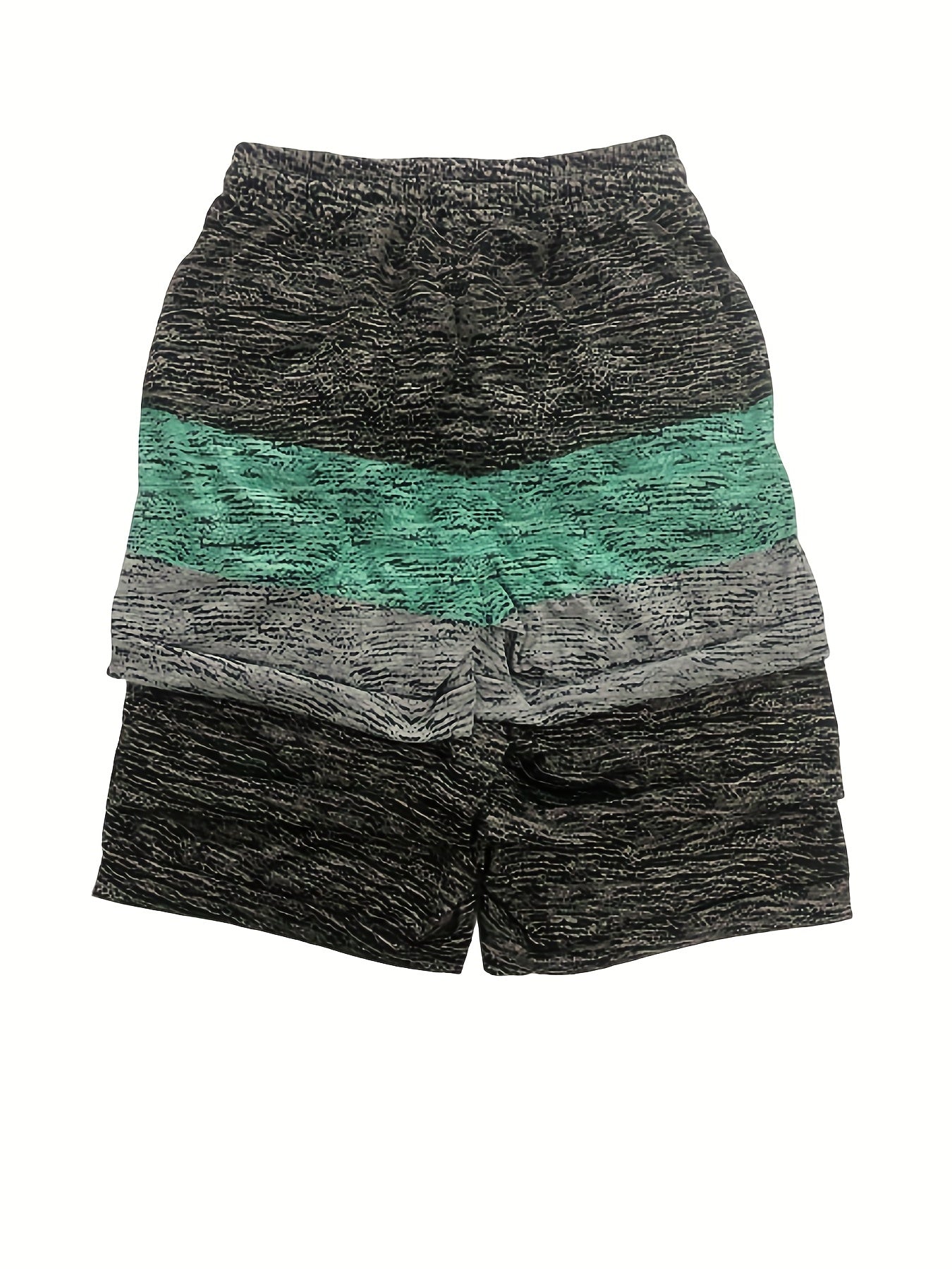 3 Packs Coconut Tree Print Shorts Casual Drawstring Shorts