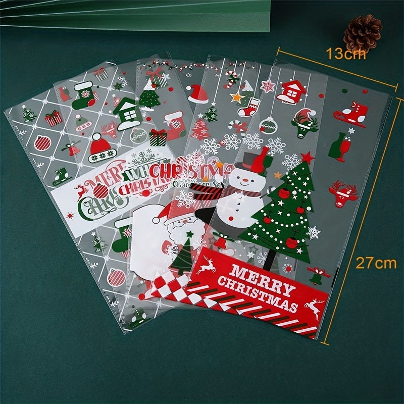 50pcs Christmas Party Candy Bags with 1 Pack Of Ties
