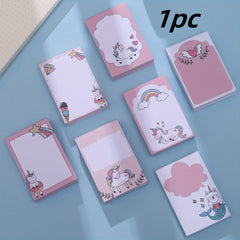 Creative Unicorn Sticky Notes Paper Stationery For Students