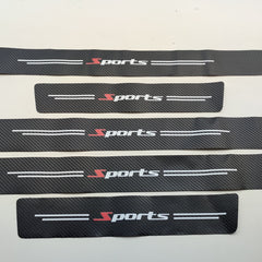 Universal Car Door Sill Scuff Plate Rear Bumper Protector Guard 5pcs