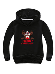 Reindeer Graphic Christmas Hoodie for Girls