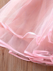 Rose Decor Princess Dress For Girls Birthday Dresses Party Ball Gown