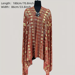 1920s Vintage Shawl Classic Head Wrap Turban Scarf for Women