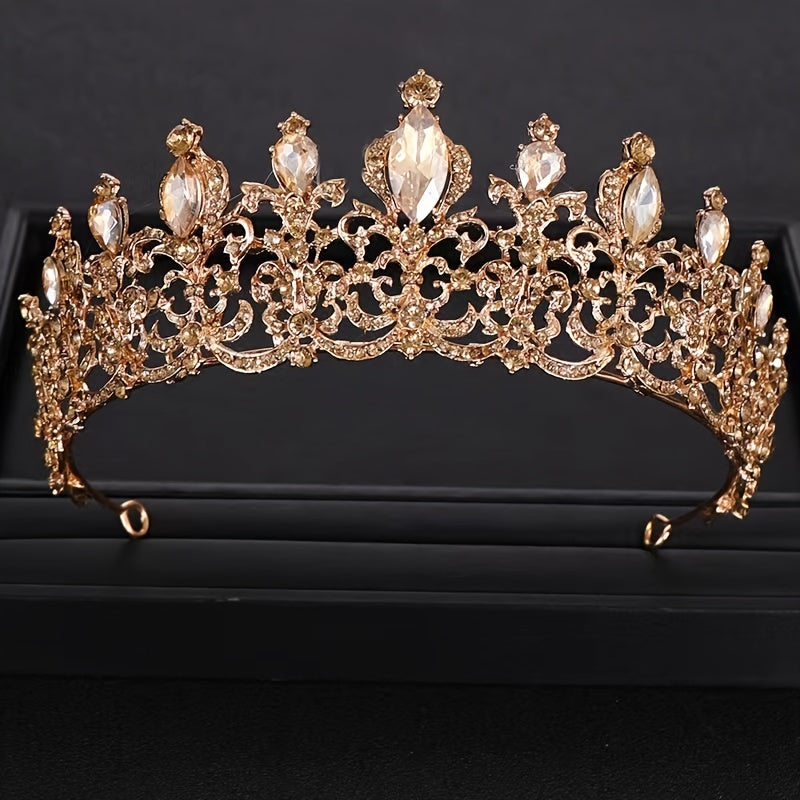 Beaded Crown Hairband Bridal Wedding Tiara Birthday Headband