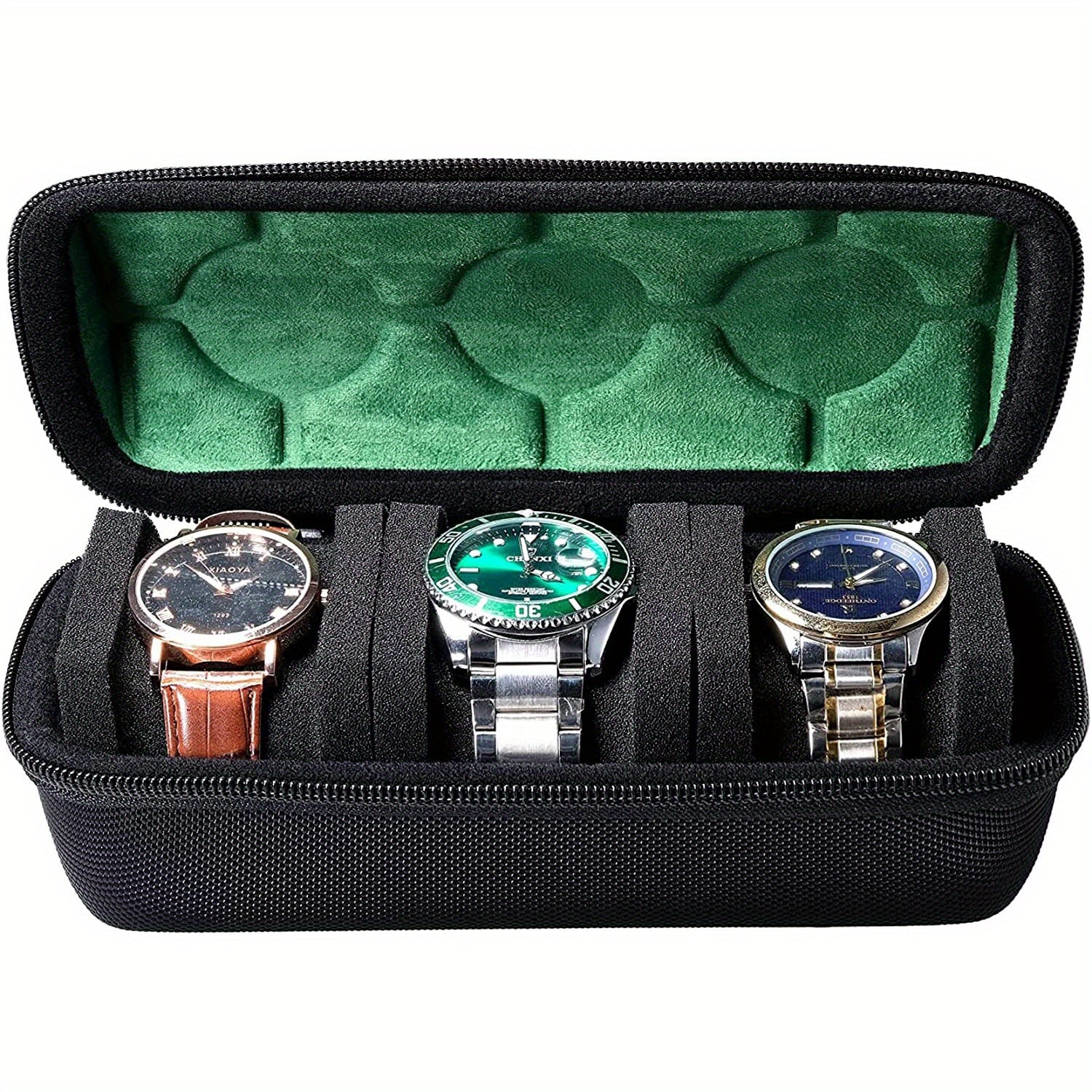 Hard Watch Travel Case - Watch Roll Storage Organizer Women Men