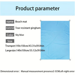 Outdoor Camping and Beach Grass Picnic Mat, Lightweight and Waterproof