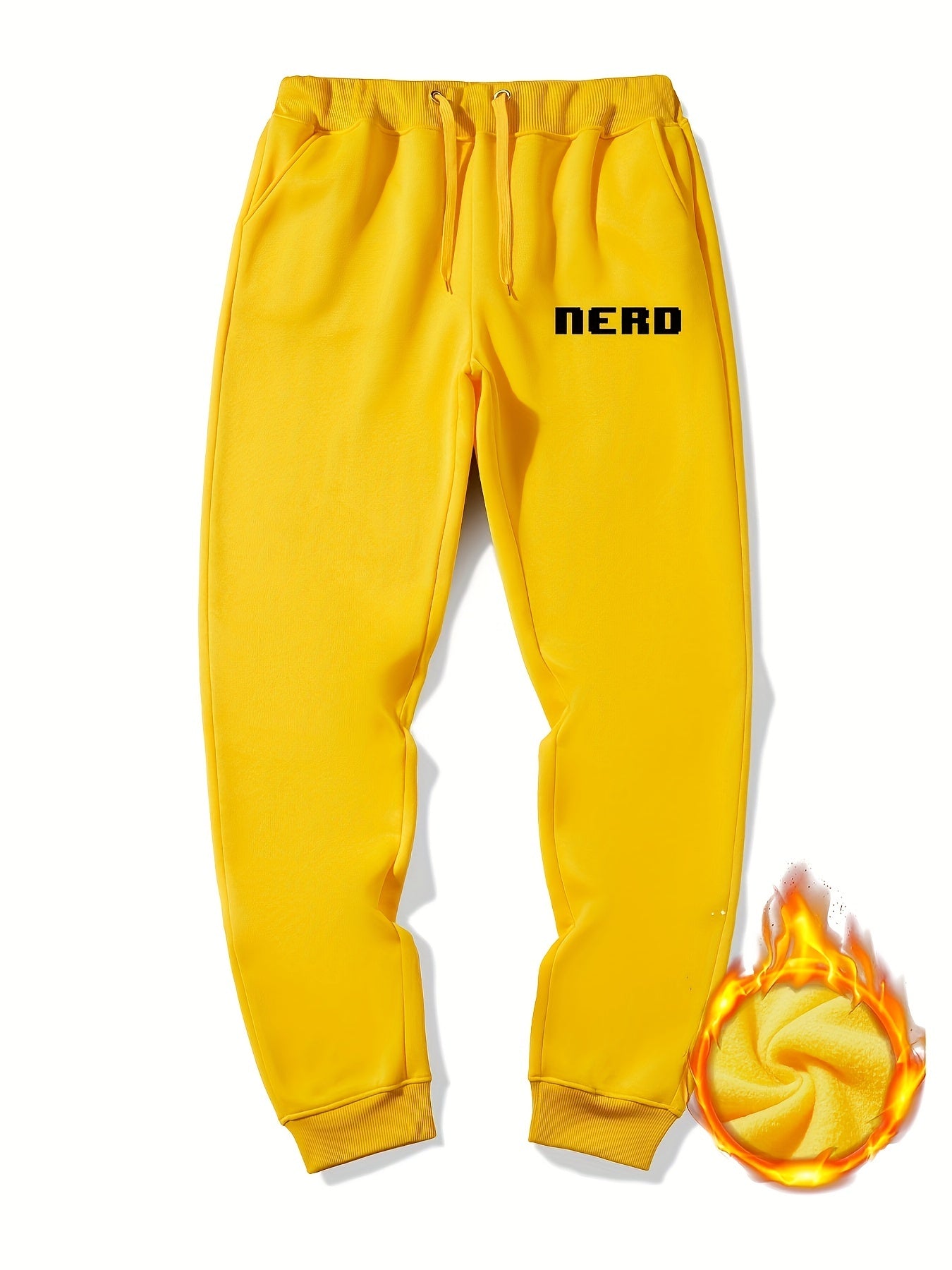 Nerd Letter Print Graphic Drawstring Joggers Men s Sweatpants