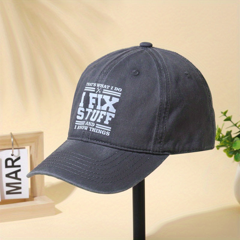 Distressed Cotton Dad Hat Vintage Washed Baseball Cap