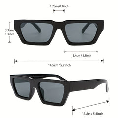 Rectangle Frame Sunglasses UV400