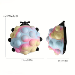 Squeeze Stress Relief Toy with 3D Ball & Silicone Suction Cup