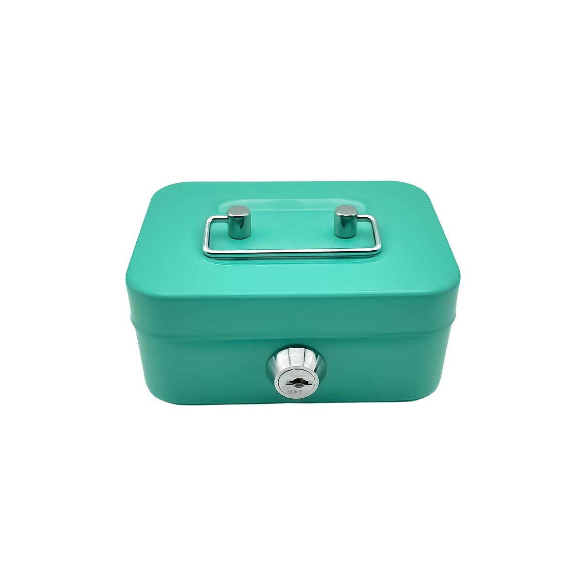 Metal Money Storage Box Locking Lid & Keys Home Dorm