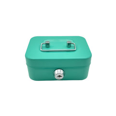 Metal Money Storage Box Locking Lid & Keys Home Dorm