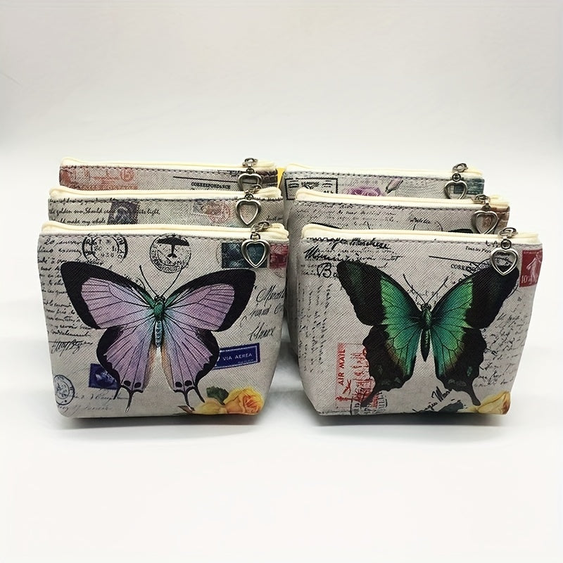 Retro Butterfly Coin Purse for Girls Small Storage Bag