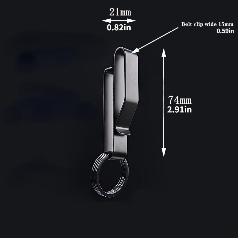 Stainless Steel Webbing Buckle Waist Keychain