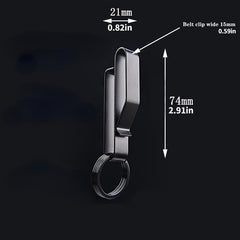 Stainless Steel Webbing Buckle Waist Keychain