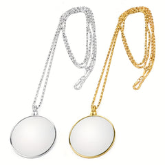 Necklace Magnifying Glass Metal Hanging Chain Magnifying Glass