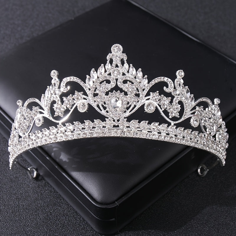 Golden Floral Wedding Bridal Crown Tiara