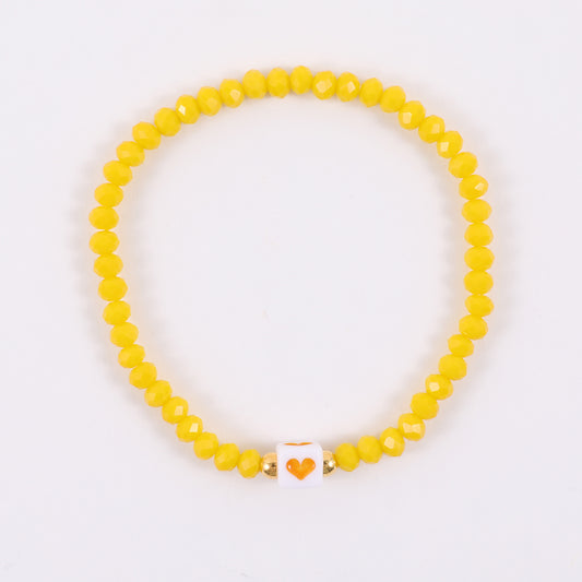 Kids Stained Glass Beads Bracelet for Everyday Wear and Party