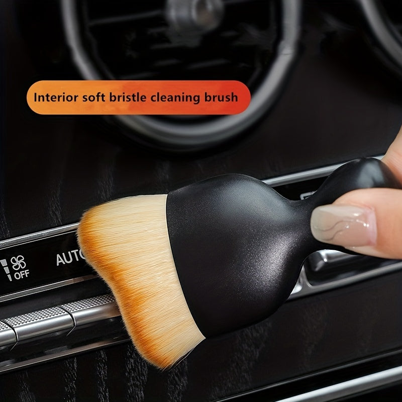 Car Interior Gap Dust Brush Short Air Conditioner Cleaning Brush