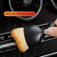 Car Interior Gap Dust Brush Short Air Conditioner Cleaning Brush