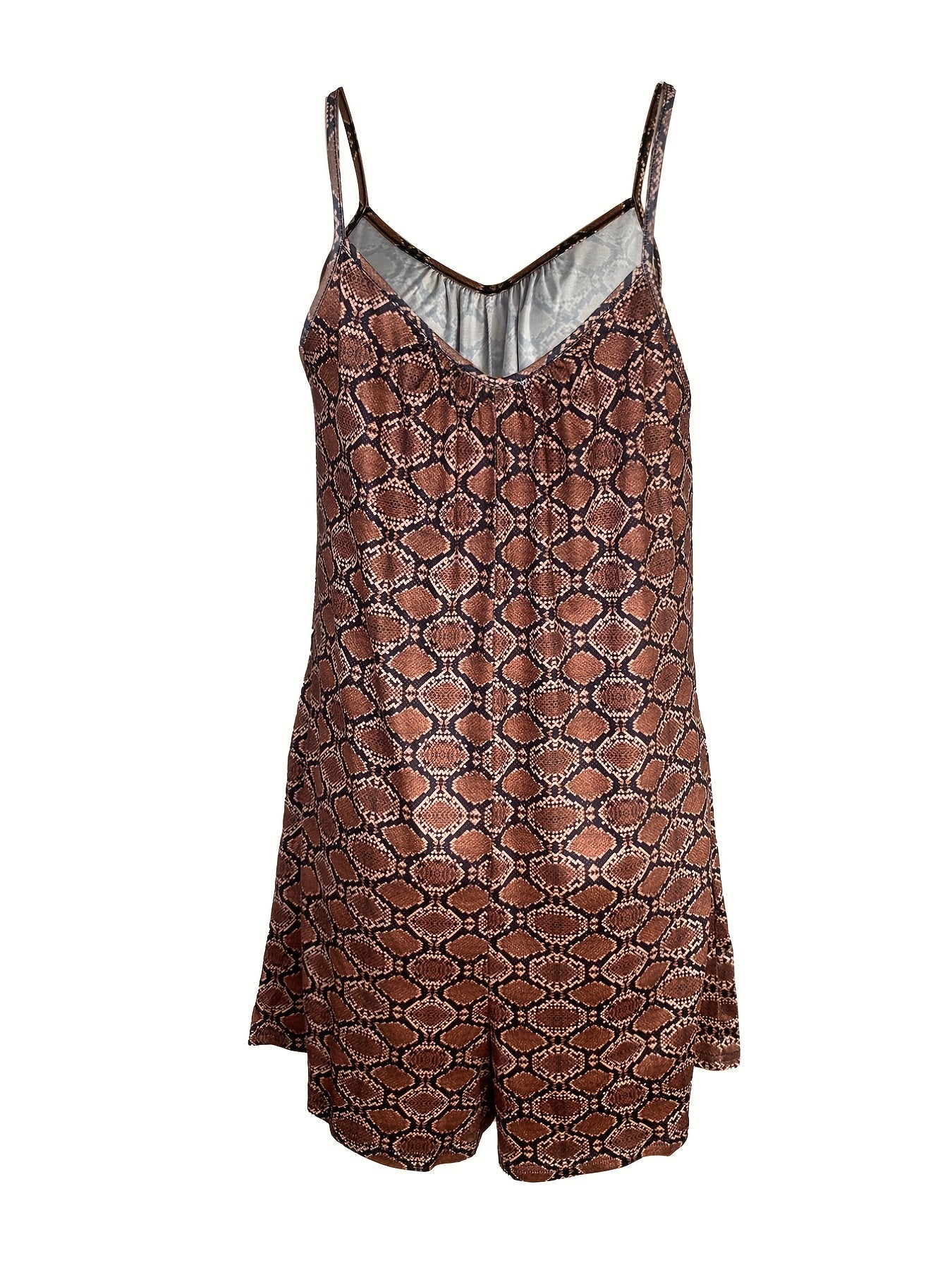 Comfy Lounge Romper Crew Neck Cami Shorts