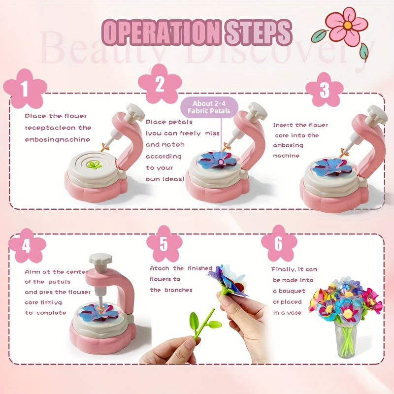 Girls Toys Craft Bouquet Set Simulated Flowers Making Birthday Gift