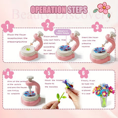 Girls Toys Craft Bouquet Set Simulated Flowers Making Birthday Gift
