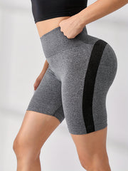 Seamless Running Hip Lift Yoga Shorts High Waist Tights