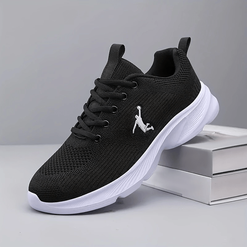 Men's Graphic Print Lace-up Sneakers Athletic Shoes