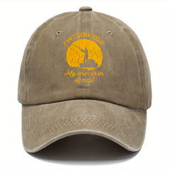 Vintage Fishing Hat Baseball Cap Sun Protection Casual Twill Fitted Cap