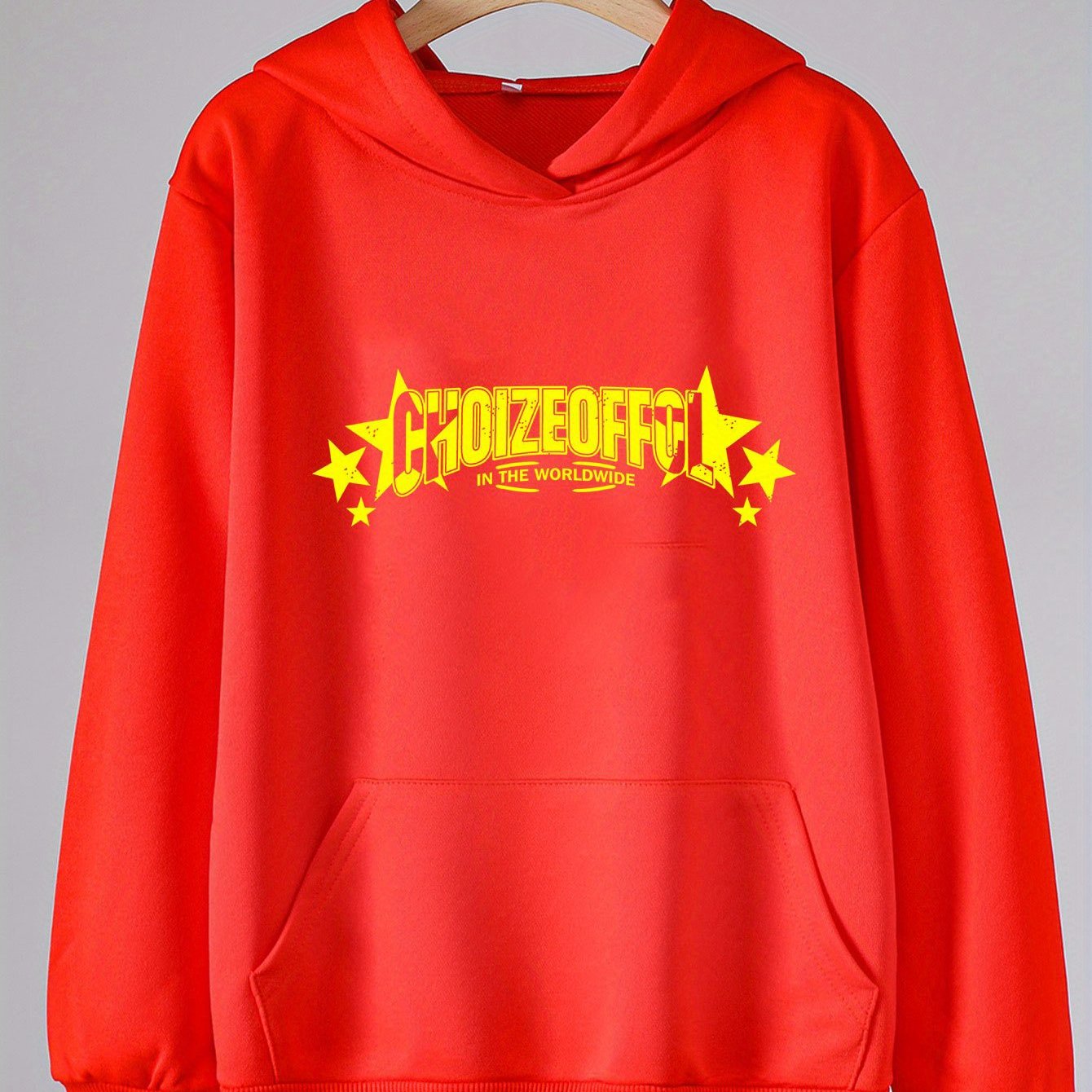 Girls Alphabets Pattern Hooded Sweatshirt for Spring and Autumn
