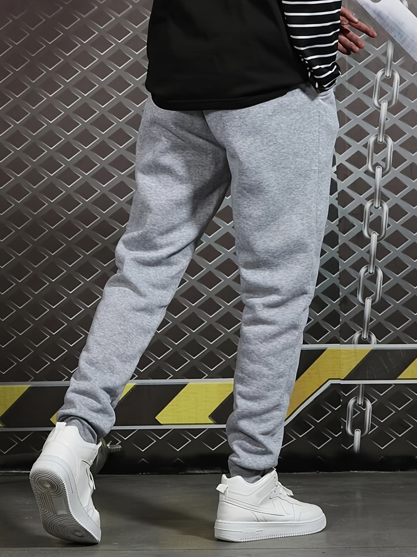 Men's Cartoon Bear Print Casual Sweatpants