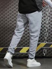 Men's Cartoon Bear Print Casual Sweatpants