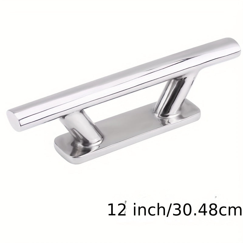 Polarlander 12inch Stainless Steel Mooring Cleat for Marine Boat Yacht Bollard