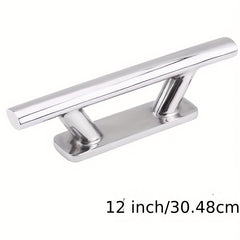 Polarlander 12inch Stainless Steel Mooring Cleat for Marine Boat Yacht Bollard