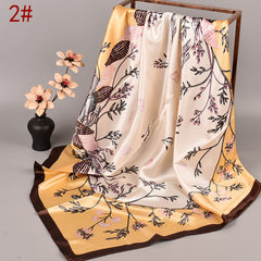 Satin Head Scarves Silk Square Neck Scarf Hair Wraps Headscarf