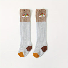 Baby Summer Long Tube Mesh Socks - Mosquito Repellent Knee Length Cartoon Socks