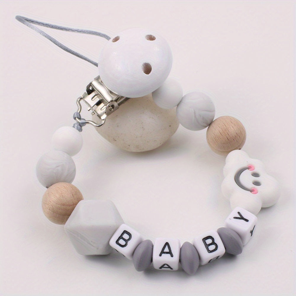 Cloud Silicone Pacifier Clip for Baby Safety