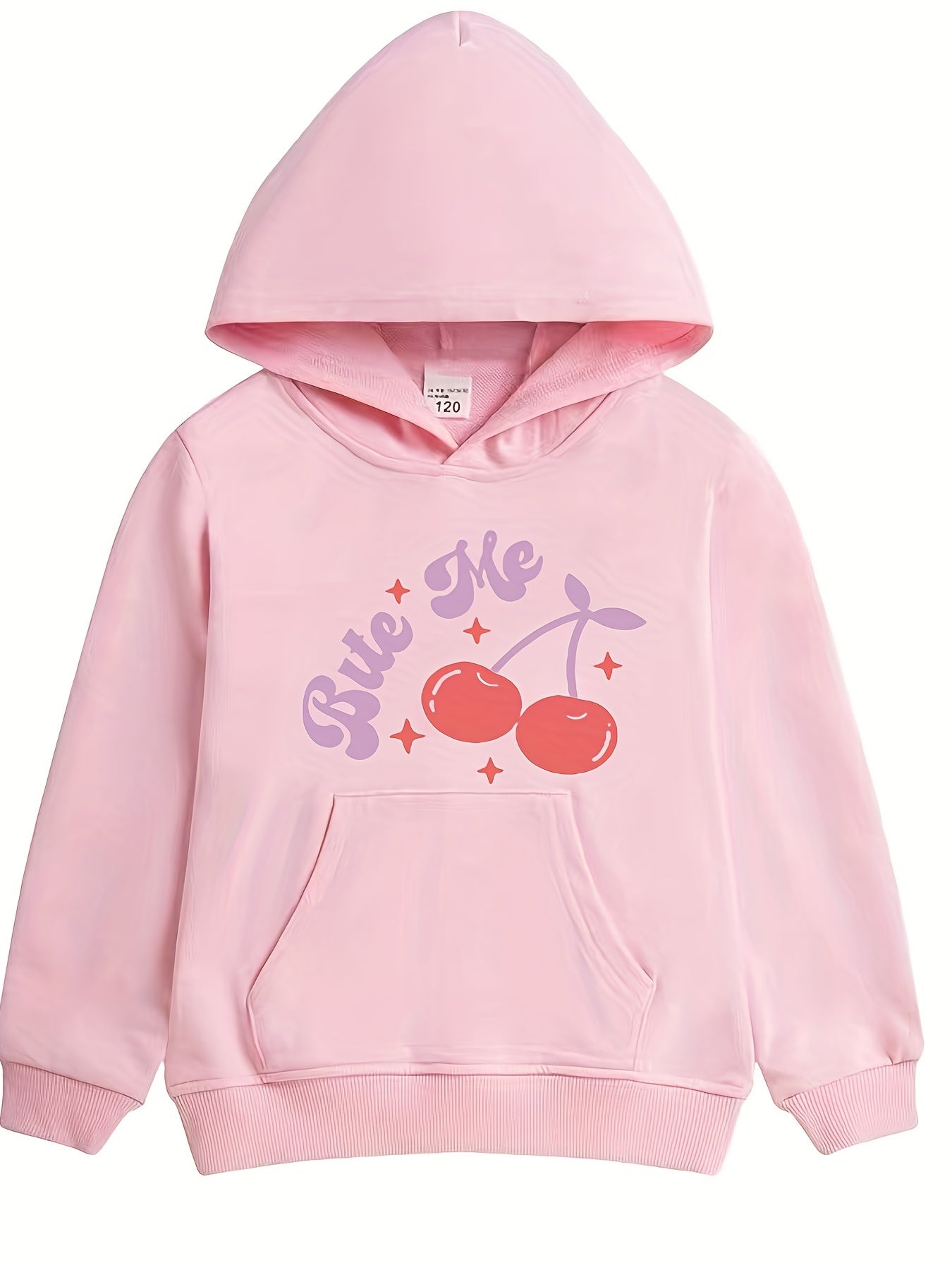 Sweet Berry Pattern Smart Hoodie For Girls