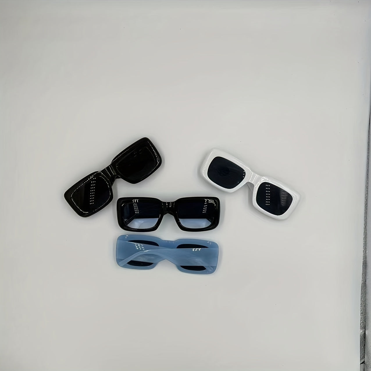 Y2K Square Sunglasses Hip-hop Anti Glare UV400
