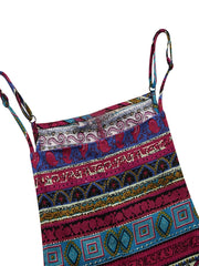 Tribal Print Wide Leg Jumpsuit Vintage Cami