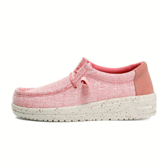 Women's Platform Canvas Shoes Casual Lace Up Outdoor Shoes